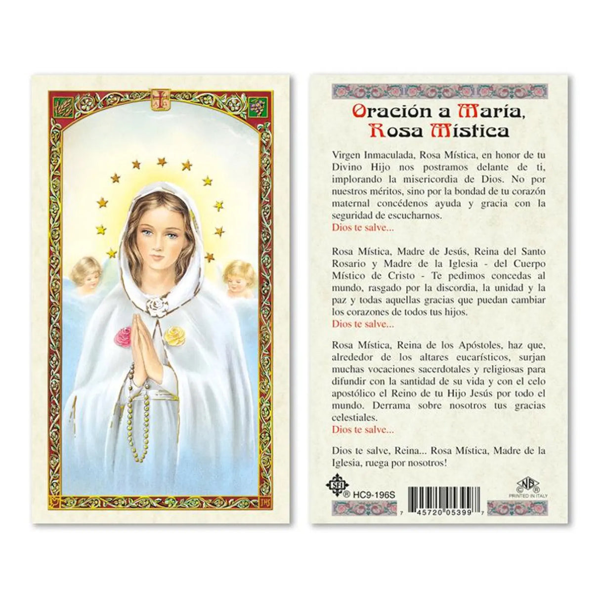 Oracion a Maria Rosa Mistica