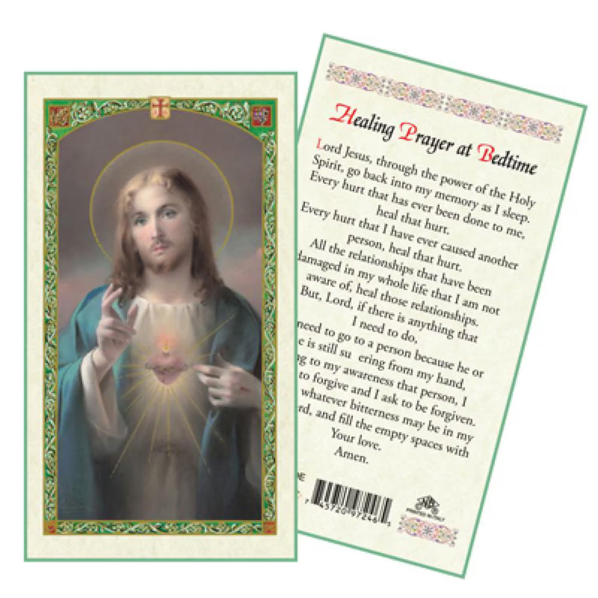 Healing Prayer at Bedtime Laminated Prayer