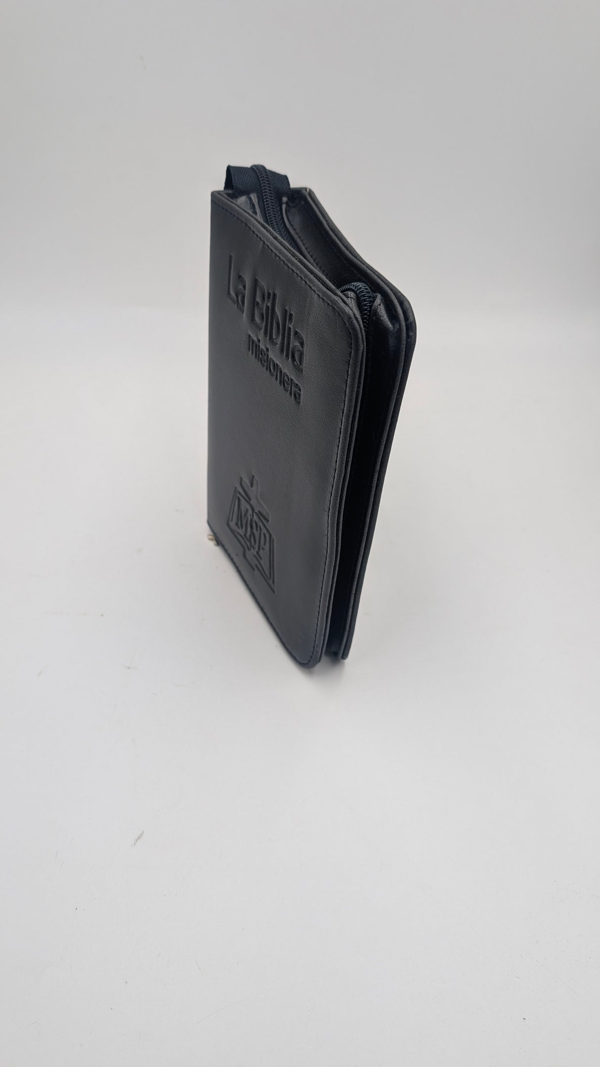Black Leather Zipper Case for Missals, Liturgy of the Hours and Prayer Book