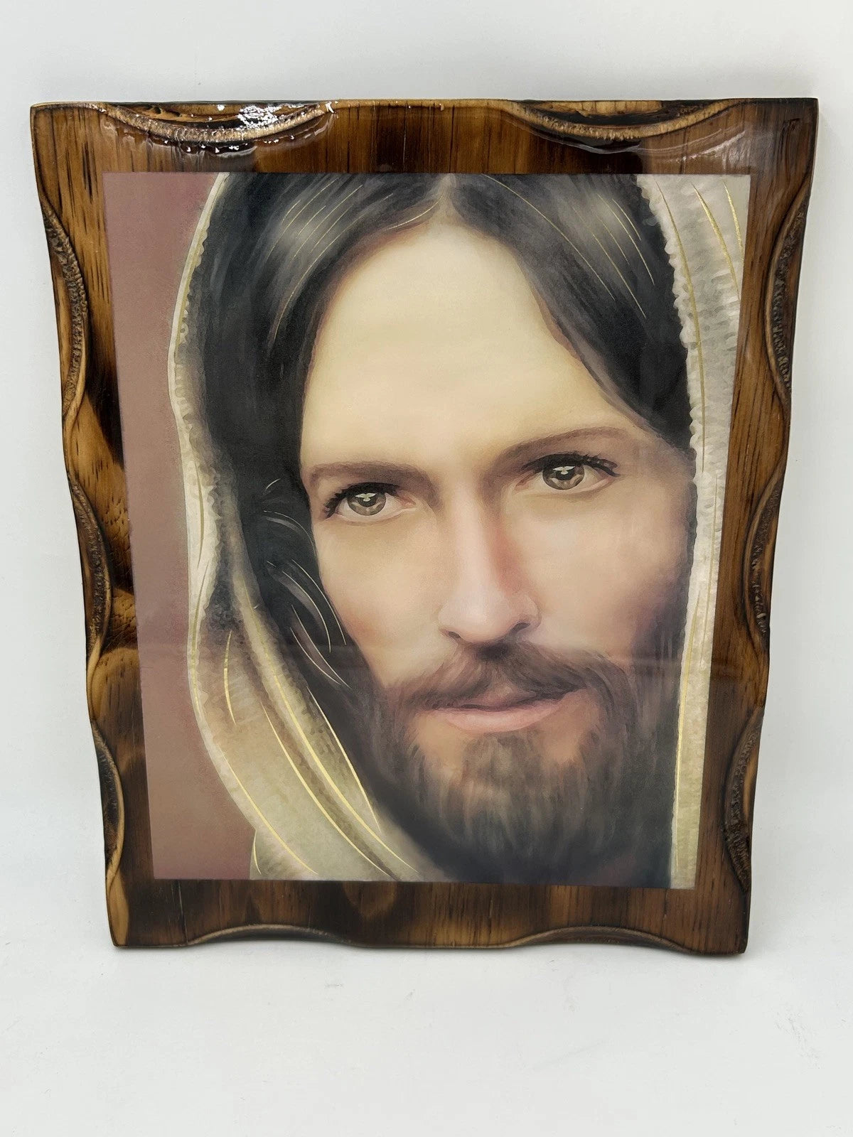 Jesus face -12" FRAMED ART