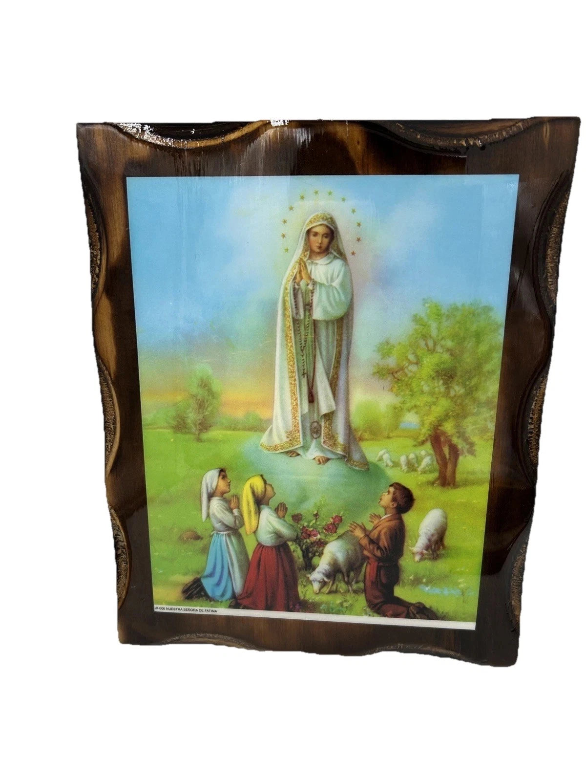 OUR LADY OF FATIMA- 12" FRAMED ART
