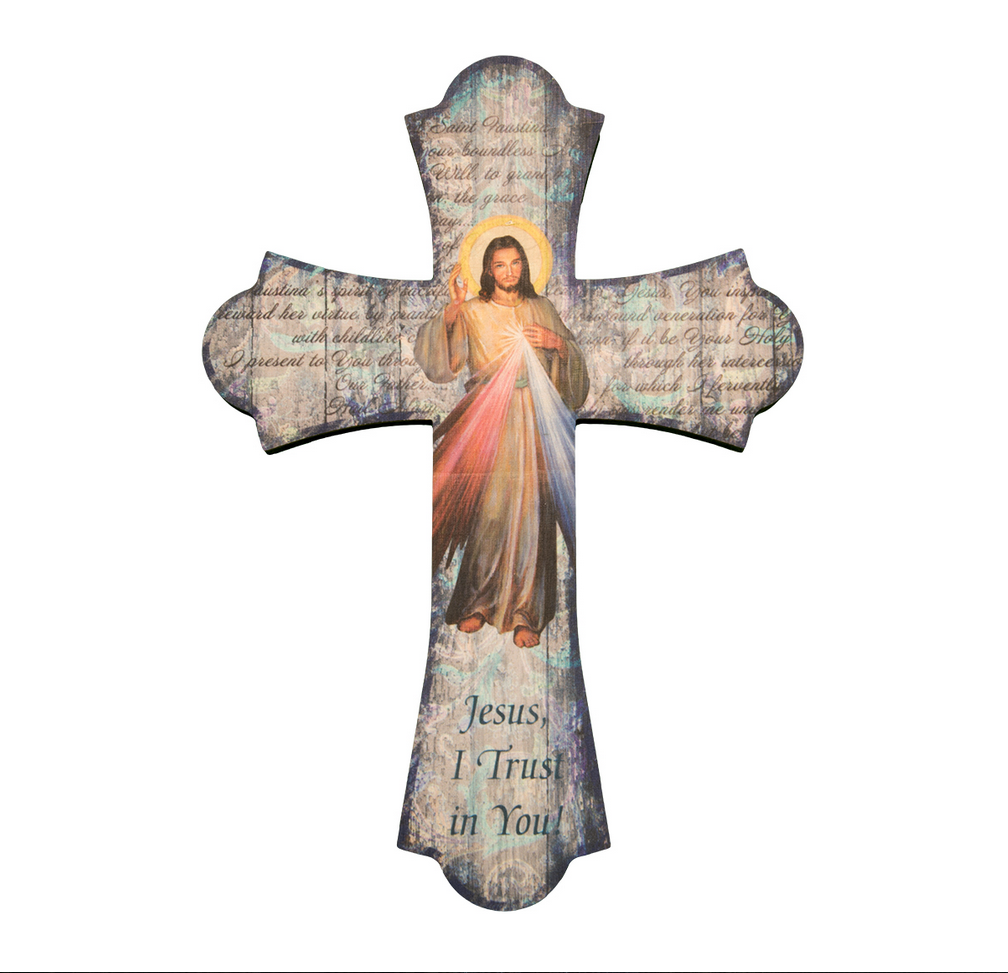 12" Laser Cut Wood Vintage Cross