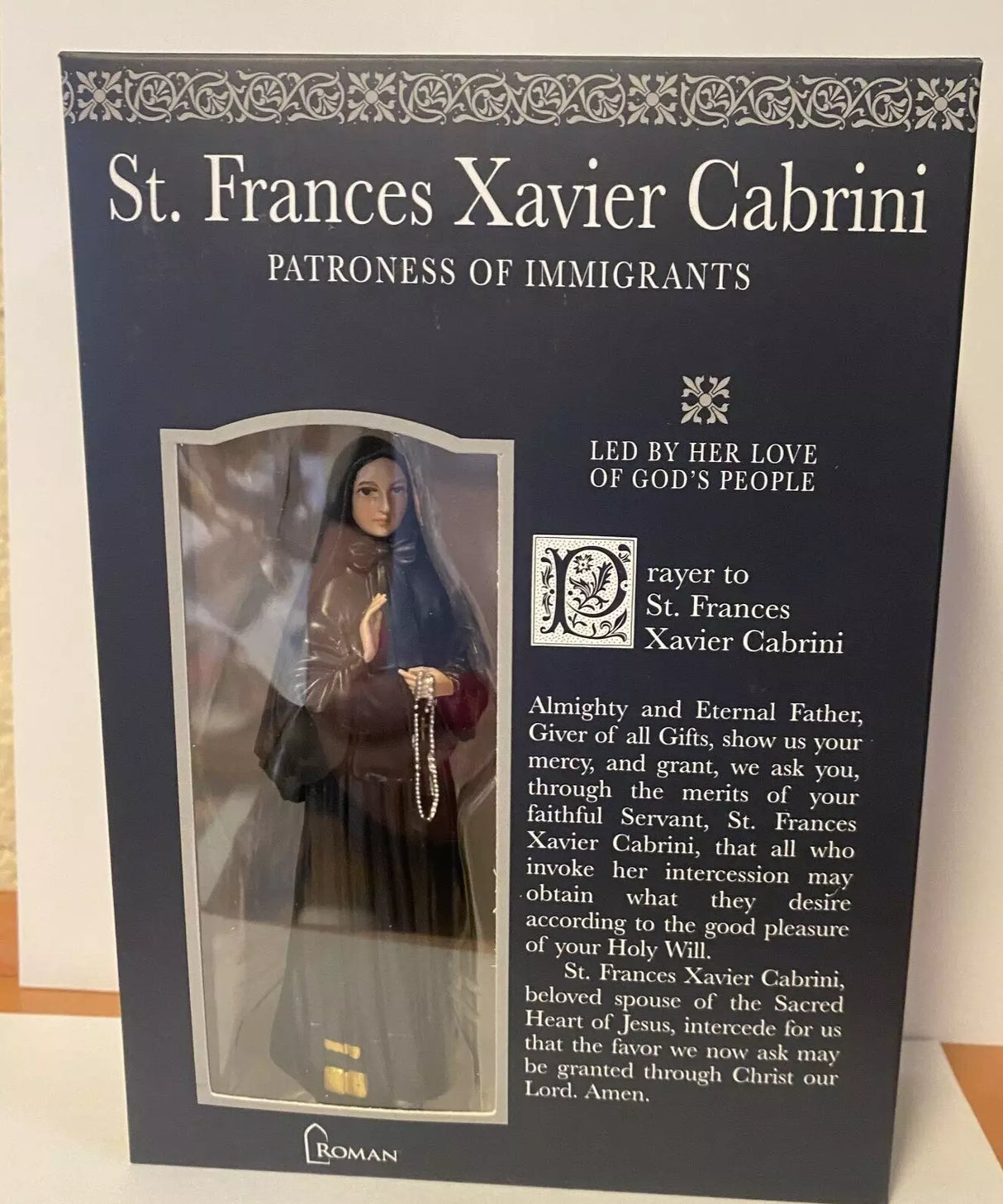 ST MOTHER CABRINI 4"H D2