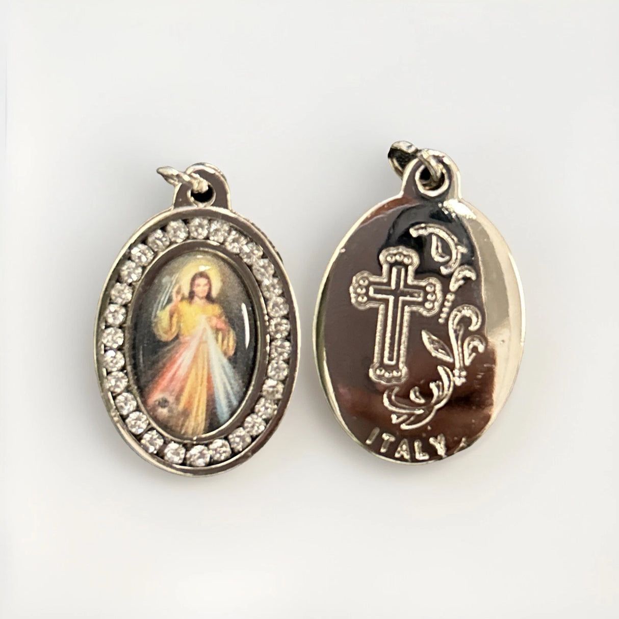 MEDAL W/DIVINE MERCY RESIN