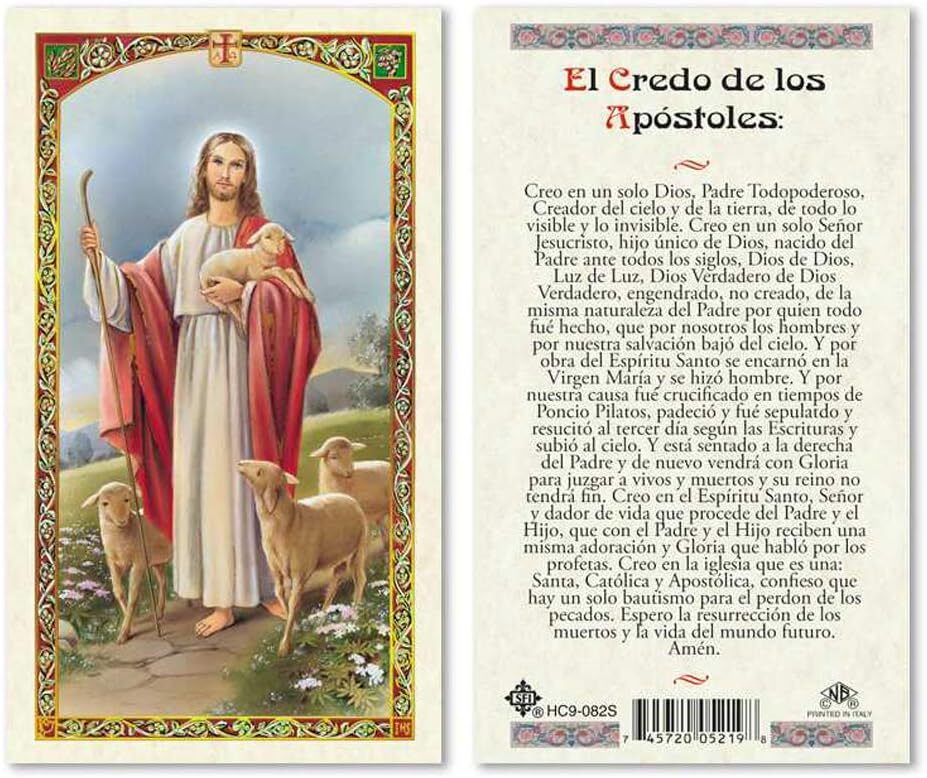 El Credo de Los Apostoles Laminated Prayer Card