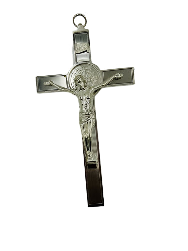 SILVER CROSS SAINT BENEDICT 7''