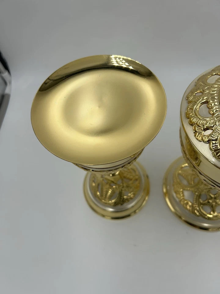 Chalice Paten & Ciborium Large Catholic Gold SET 8790