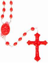 RED |Rosary | Plastic |R100R|C,A-3