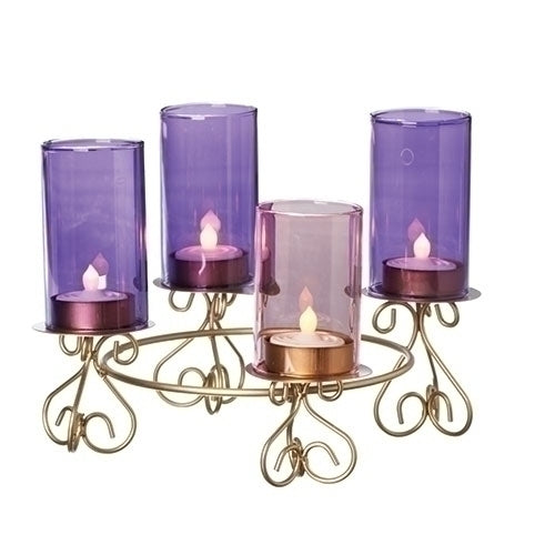 8.75"DIA ADVENT GLASS FLUTES