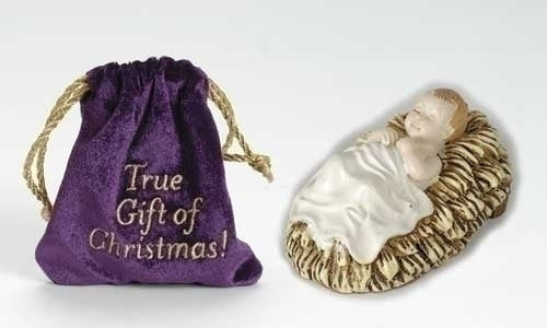 True Gift of 4"H BABY JESUS IN POUCH