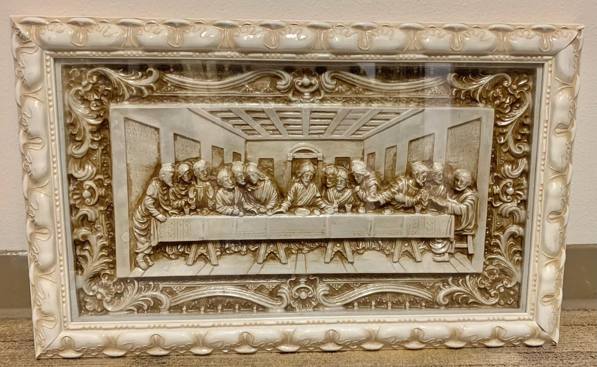 ULTIMA CENA COLOR HUESO 17X26