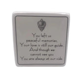 BROKEN CHAIN MEMORIAL BOX WITH CANDEL HOLDER
