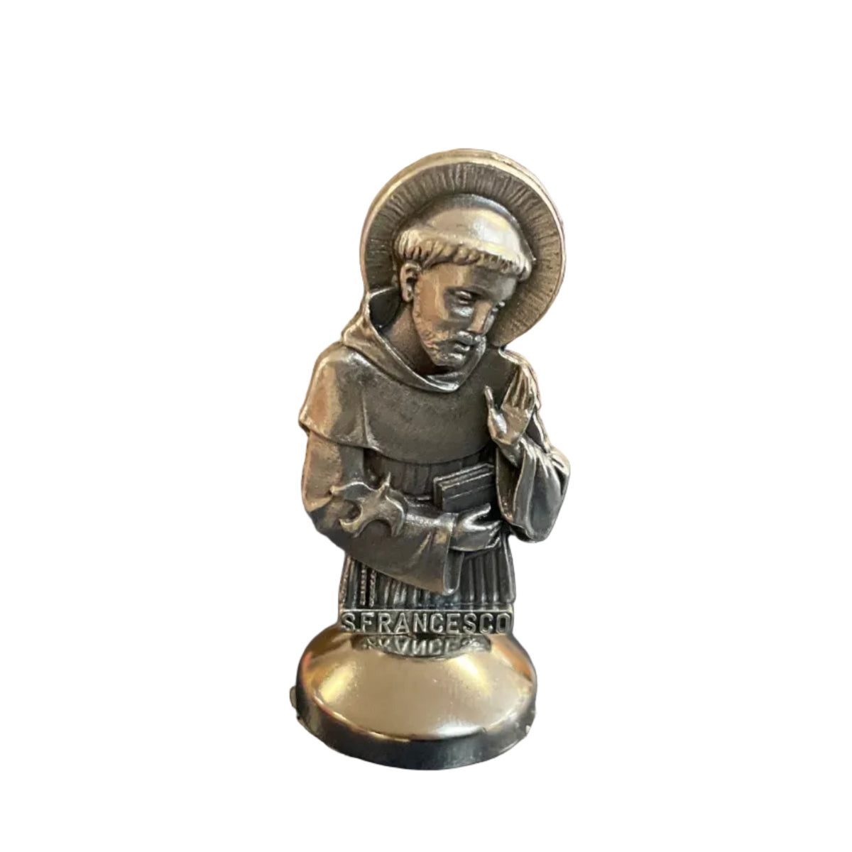 1.8" ST. FRANCIS METAL CAR MAGNET
