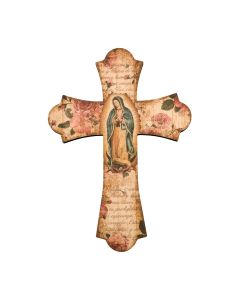 10" Laser Cut Wood Vintage Cross