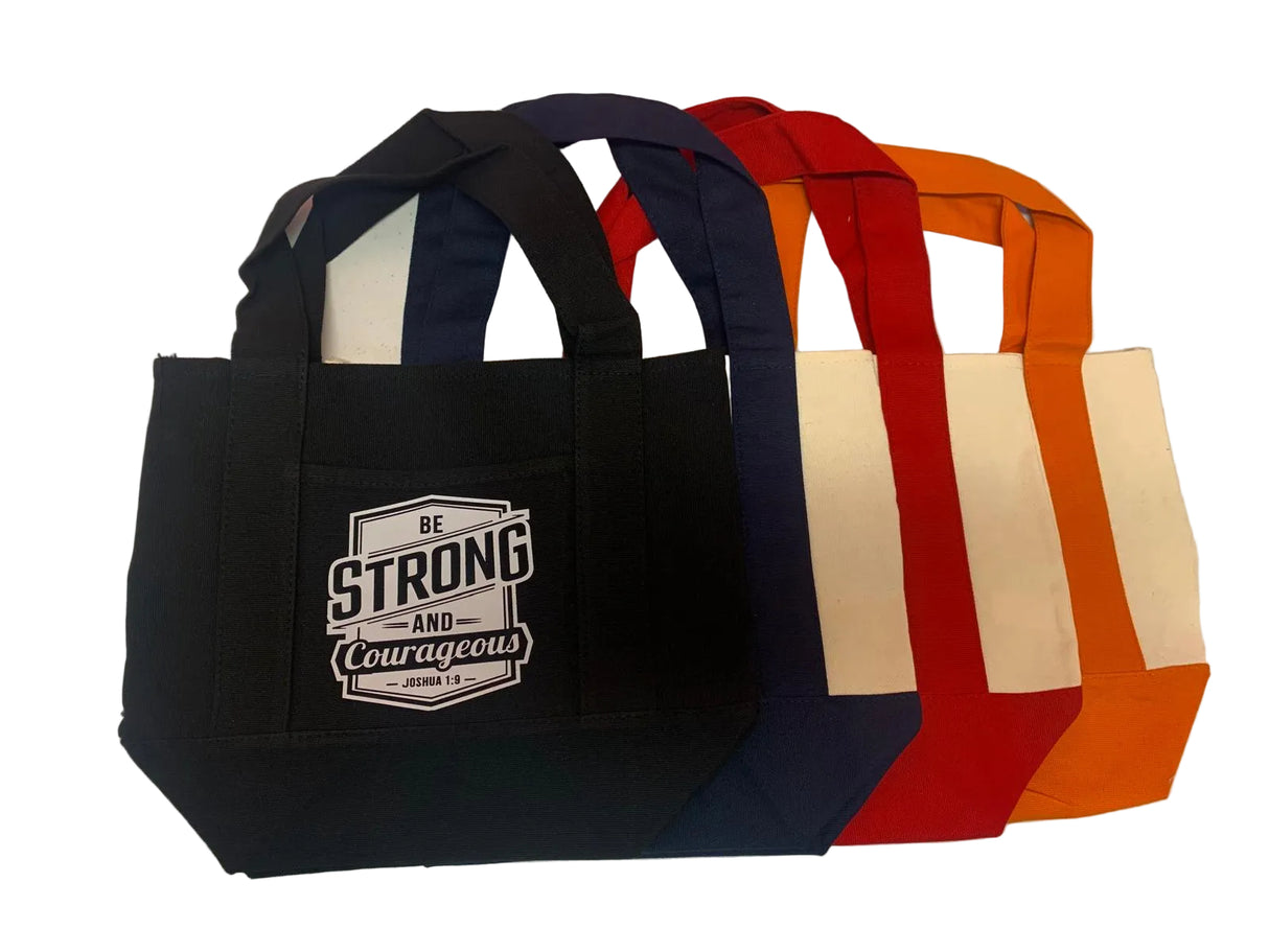 BE STRONG AND COURAGES -JOS 1:9 TOTE BAG