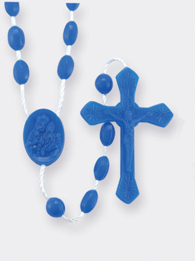 Baby Blue Rosary | Plastic |R100BL|C,A-3