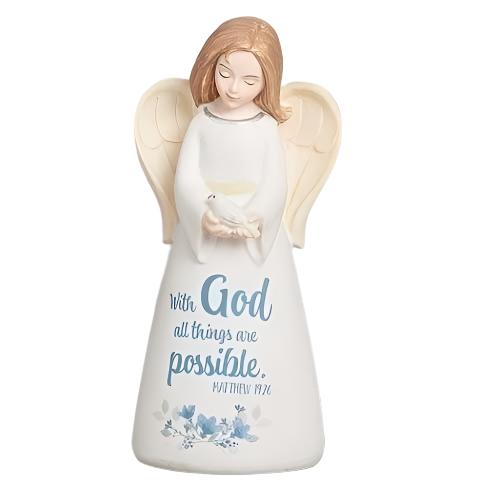 4.25"H WITH GOD ANGEL FIGURE