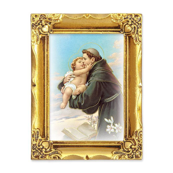 4 1/2" x 3 1/2" Antique Gold Frame with a 2 1/2" x 3 1/2"