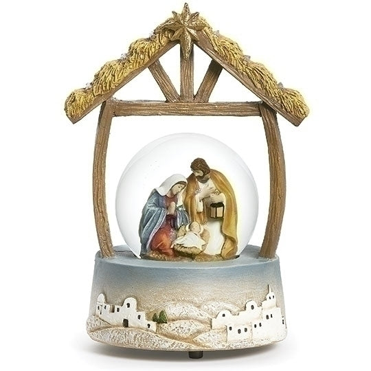 8"H MUSICAL HOLY FAMILY DOME G1-R