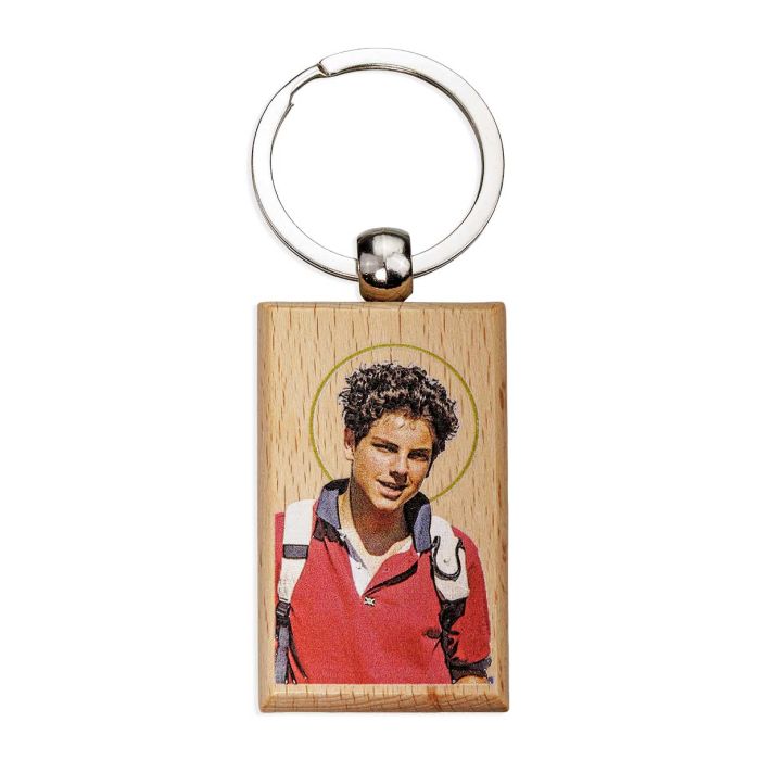 St. Carlo Acutis Rectangular Keychain
