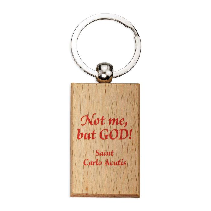 St. Carlo Acutis Rectangular Keychain