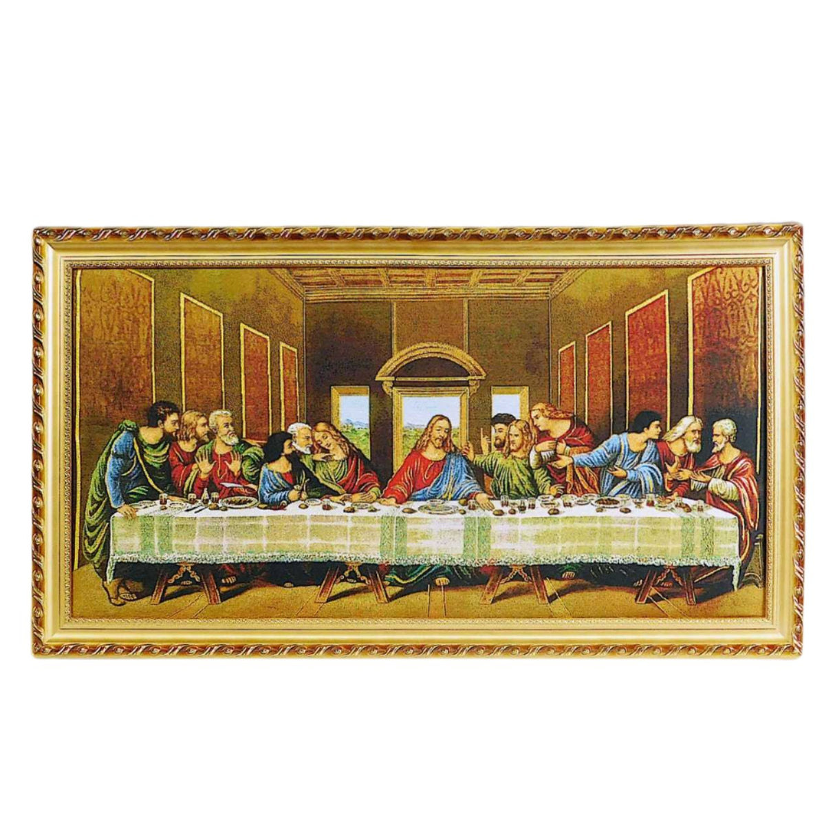 CUADRO TELA BORDADO (19X34)