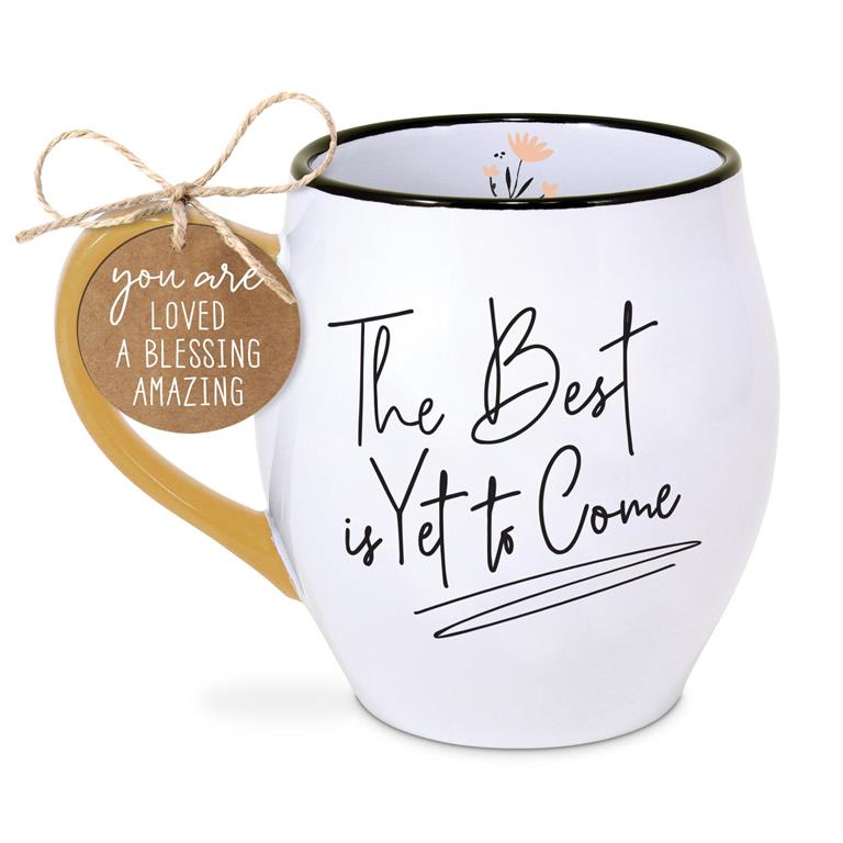 MUG TOUCH OF COLOR BEST IS TO COME 18OZ