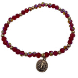 COLORFUL BRACELETS WITH ST. BENIDICT MEDAL