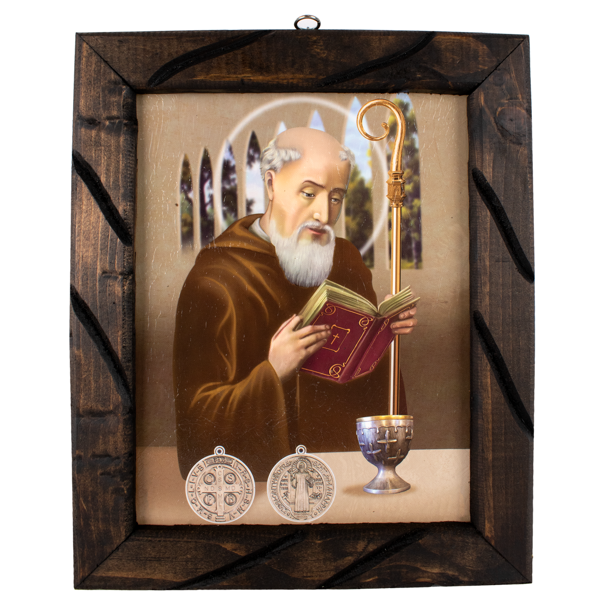 Saint Benedict 12" Rustic Frame