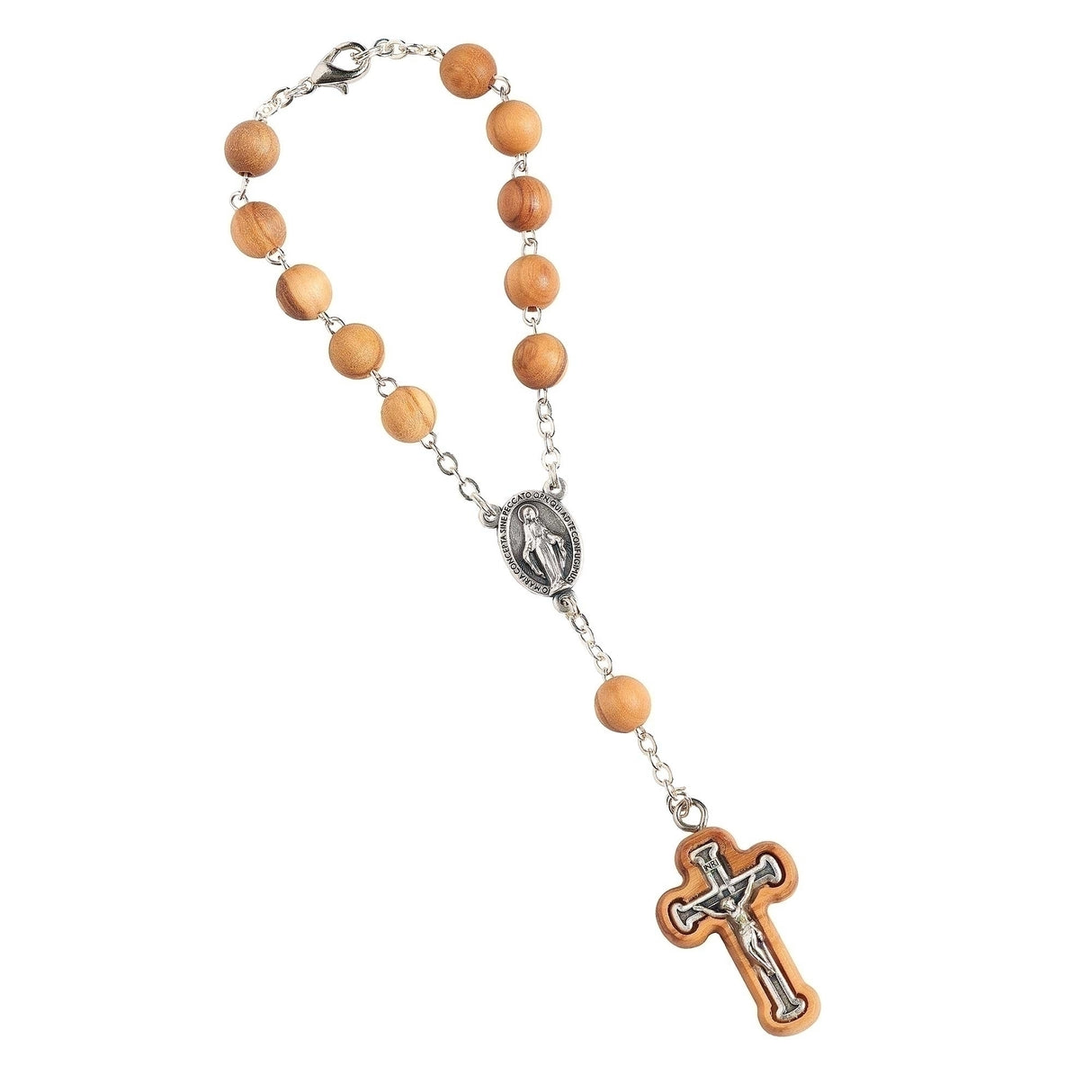 OLIVE WOOD AUTO ROSARY