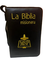 "La Biblia Misionera" Forro Liso Bordada