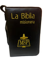 "La Biblia Misionera" Forro Liso Bordada