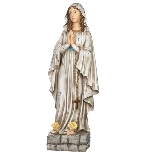 32" OUR LADY OF LOURDES ANTIQUE FIGURE