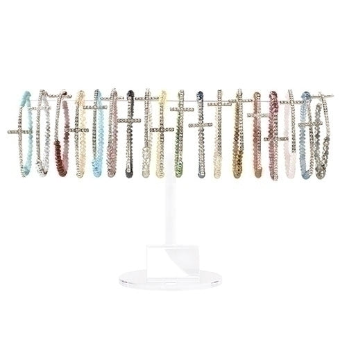 CRYSTAL SIDE CROSS BRACELETS