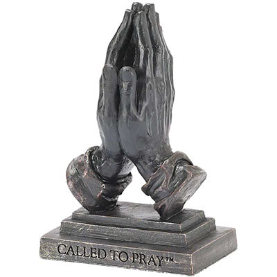 BRONZE PRAYING HANDS- TONE RESIN- F-2R