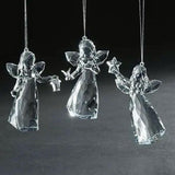 4.5"H ICY ANGEL 3A ORNAMENT