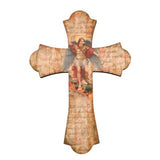 10" Laser Cut Wood Vintage Cross