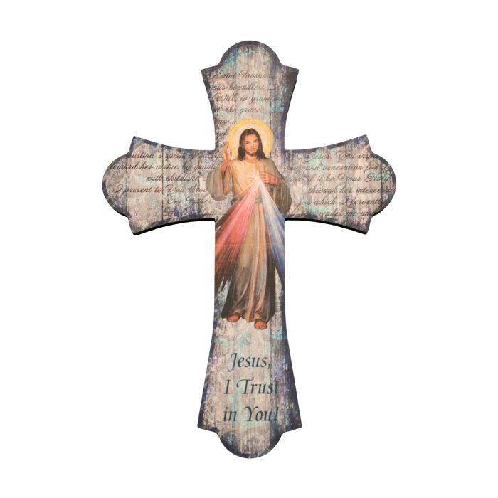 10" Laser Cut Wood Vintage Cross