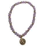 COLORFUL BRACELETS WITH ST. BENIDICT MEDAL