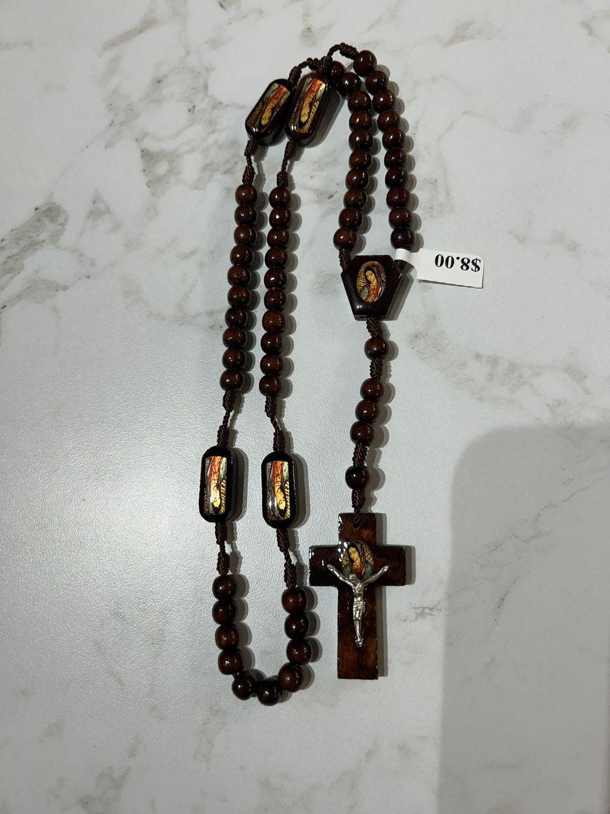 OUR LADY OF GUADALUPE WOODEN ROSARY