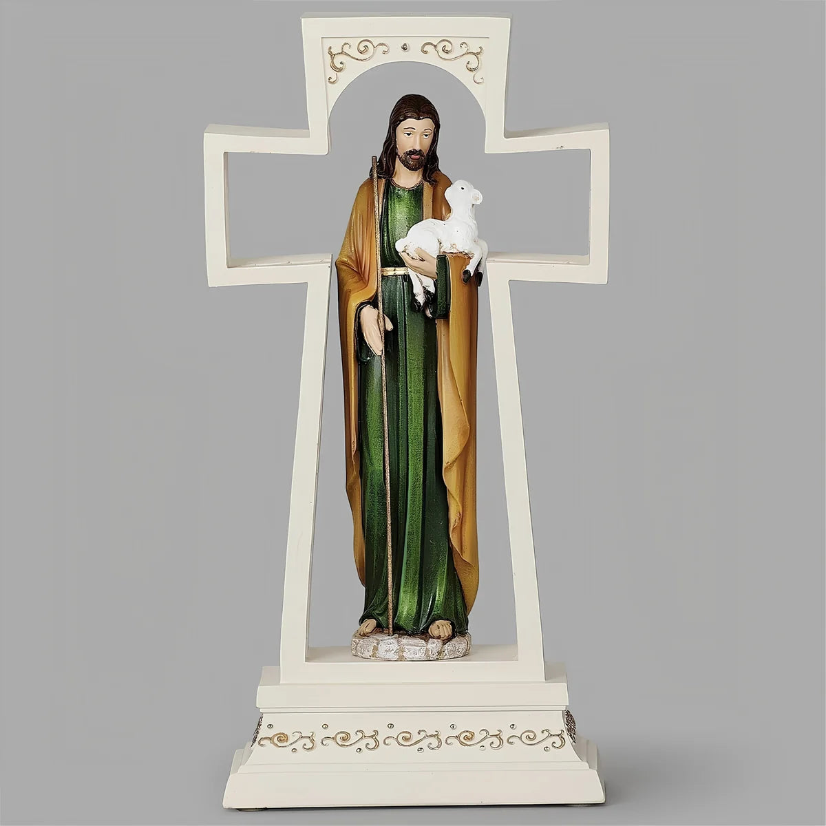 Lighted Good Shepherd Cross