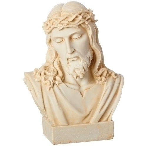 8.25"H IVORY JESUS BUST J-3R