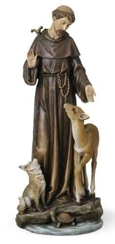 13.75"H ST FRANCIS W/DEER J-1