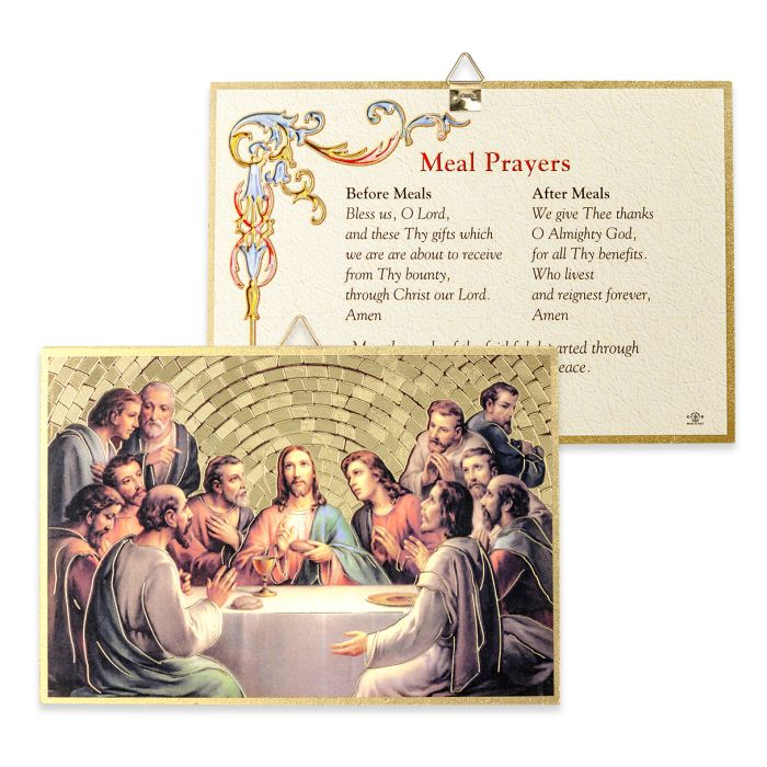 4" x 6" Gold Foil Last Supper Mosaic Plaque