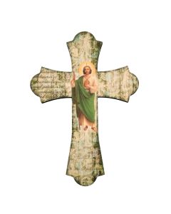 12" Laser Cut Wood Vintage Cross
