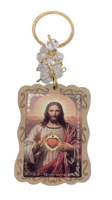 WOOD FRAME WITH KEY CHAIN