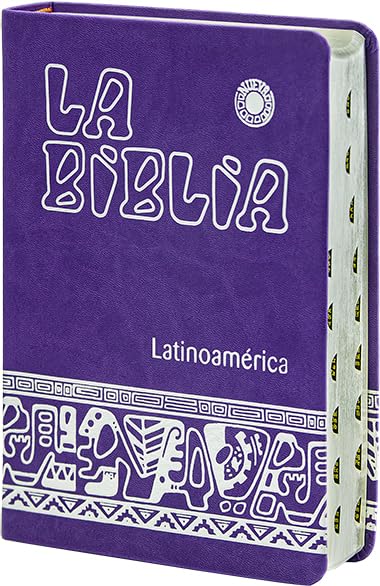 La Biblia Latinoamérica [letra grande] simil-piel morada con Indices