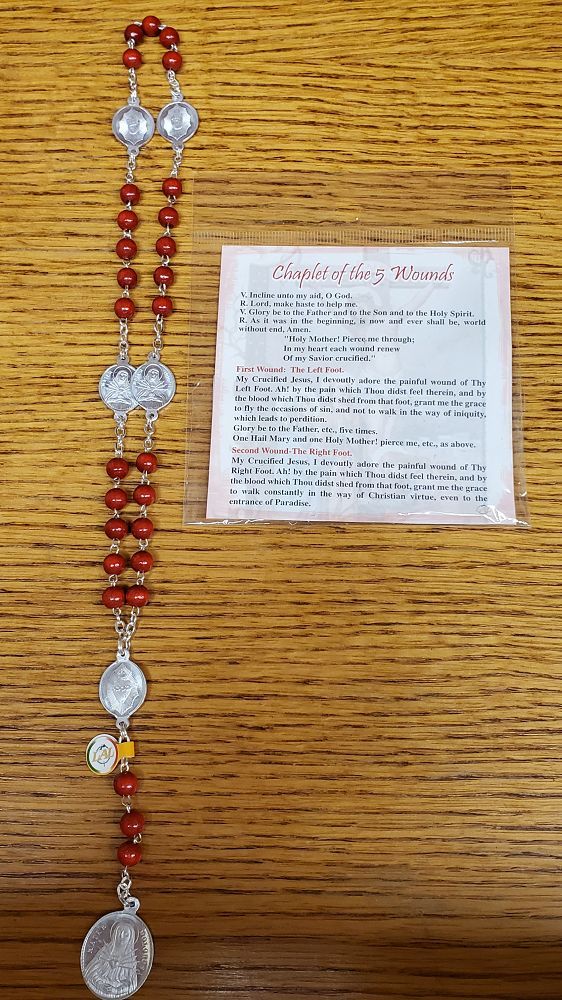 Chaplet of the 5 Wounds – Christ Missionary Catholic Gifts and Books