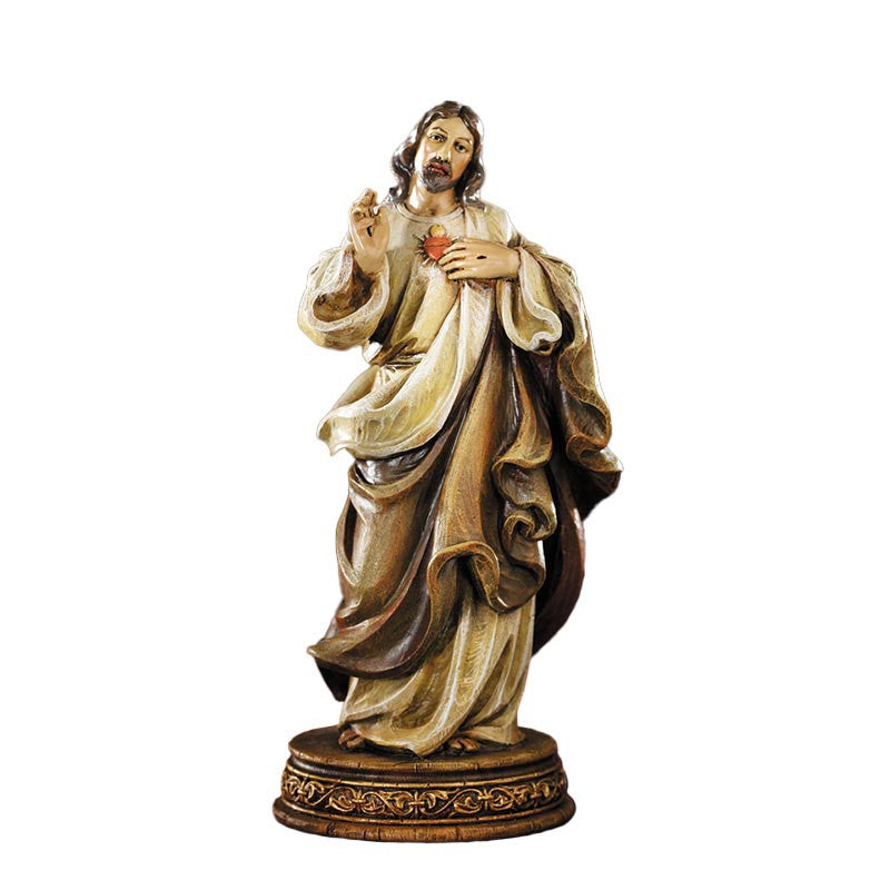 6" Sacred Heart Resin Statue D3-R