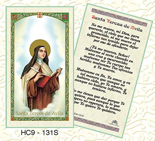 Santa Teresa de Avila - Plastificada